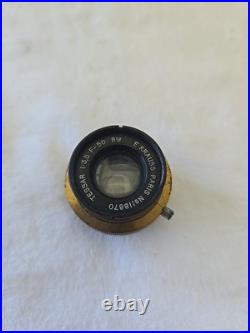 LOOK VERY RARE Zeiss E. Krauss Lens Paris Tessar 13,5/F-50 No. 118870