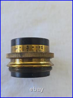 LOOK VERY RARE Zeiss E. Krauss Lens Paris Tessar 13,5/F-50 No. 118870