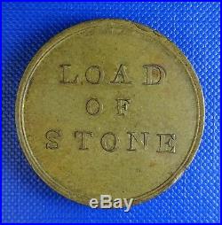 Lancashire, Liverpool, Docks, Load of Stone Token, c1841. VERY RARE IN BRASS