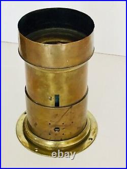 Large Antique Very Old, Rare1853-54 Palmer & Longking Radial Drive Brass Lens