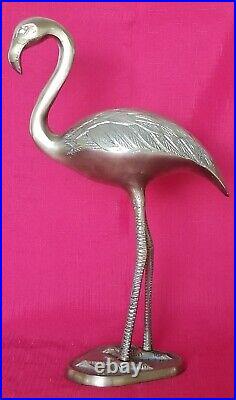 Large Brass Flamingo By Dieter Rams Germany Vintage 1960 Very Rare