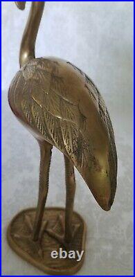 Large Brass Flamingo By Dieter Rams Germany Vintage 1960 Very Rare