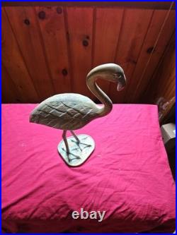 Large Mid-Century Brass Flamingo Statue By Dieter Rams 1960s Antique VERY RARE