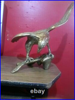 Large Vintage Solid Brass Eagle 1930's Era. Very Rare and Collectible
