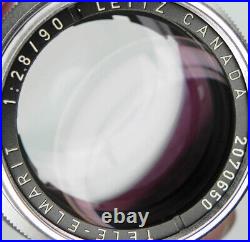 Leica Chrome 90mm f2.8 Fat Tele-Elmarit #2070650. Very Rare