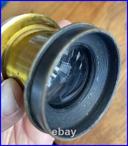 Lens Brass GOERZ Berlin Rectiplanat RARE Very Early Lens Serial 1413 Clean