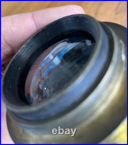 Lens Brass GOERZ Berlin Rectiplanat RARE Very Early Lens Serial 1413 Clean