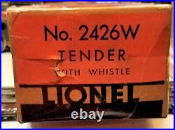 Lionel Rare 2426w Tender In Very Good Condition In Original Box