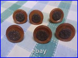 Lot of 10 Antque Art Deco Drawer Pulls Brass and Bakelite Very Nice and Rare