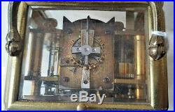 Lovely Leroy Fils Gorge Cased Striking Repeating Carriage Clock Very Rare