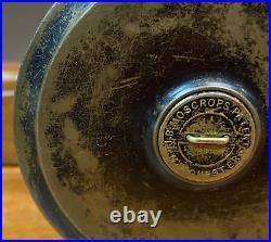 Lovely Very Rare Vintage JB Moscrop Brass Centrepin Fishing Reel A953