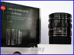 MINT! LEICA SUMMILUX-M 11.4/50mm 11623 E46 Pre ASPH BLACK PAINT BOXED VERY RARE