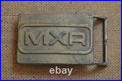 MXR vintage belt buckle very rare, brass, 1970's