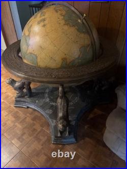Maitland -Smith Globe one of a kind. 4ft x 4ft marble, brass. Very unique, rare