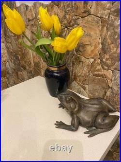 Maitland Smith (USA) Antique Brass with patina Figure The Pretty Frog Very Rare