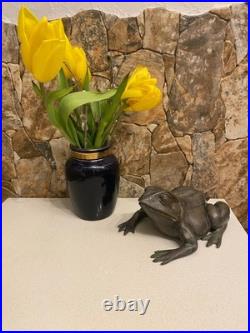 Maitland Smith (USA) Antique Brass with patina Figure The Pretty Frog Very Rare