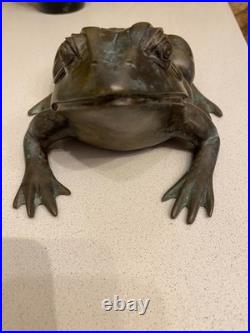 Maitland Smith (USA) Antique Brass with patina Figure The Pretty Frog Very Rare