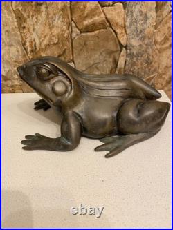 Maitland Smith (USA) Antique Brass with patina Figure The Pretty Frog Very Rare