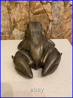 Maitland Smith (USA) Antique Brass with patina Figure The Pretty Frog Very Rare