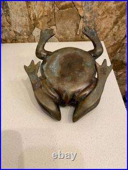 Maitland Smith (USA) Antique Brass with patina Figure The Pretty Frog Very Rare