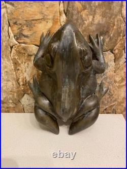 Maitland Smith (USA) Antique Brass with patina Figure The Pretty Frog Very Rare