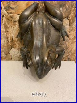 Maitland Smith (USA) Antique Brass with patina Figure The Pretty Frog Very Rare