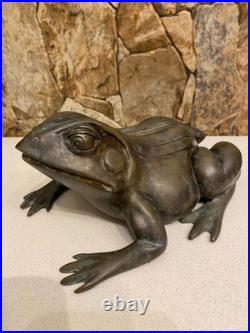 Maitland Smith (USA) Antique Brass with patina Figure The Pretty Frog Very Rare