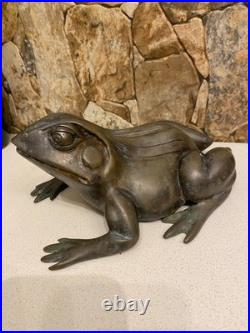 Maitland Smith (USA) Antique Brass with patina Figure The Pretty Frog Very Rare