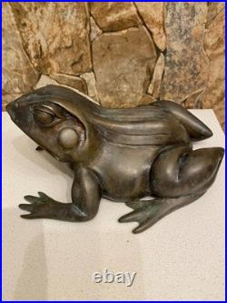 Maitland Smith (USA) Antique Brass with patina Figure The Pretty Frog Very Rare