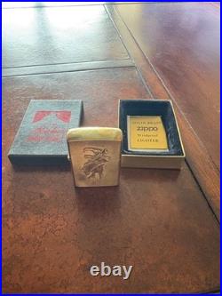 Marlboro Wild West 1992 Brass Lighter VERY RARE/NEVER USED/WORKS