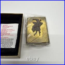 Marlboro Wild West 1992 Brass Lighter VERY RARE/NEVER USED/WORKS Monogrammed BJH