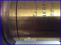 Massive+very Rare Hermagis F/5 Number 1 Eidoscope Brass Lens- Excellent. 5lbs 9