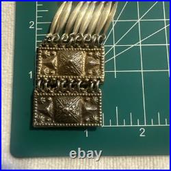 Mexico MID Century Pyramids Silver Brass Bracelet Very Rare Estate Find