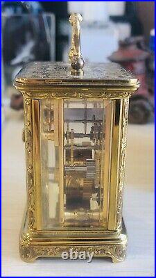 Miniature La Vallee Carriage Clock Very Rare