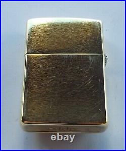 NIB Very Rare Vtg Zippo 1990s MARLBORO Longhorn Star BRASS LIGHTER Engraved MOM