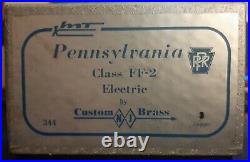 NJ Custom Brass HO Pennsylvania Class FF-2 Electric #3-1984 Very Rare VG+ Runs