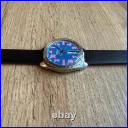 NOS Very Rare Watch Slava Watermelon Pink 2428 Slava California Made in USSR