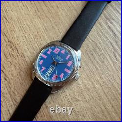 NOS Very Rare Watch Slava Watermelon Pink 2428 Slava California Made in USSR