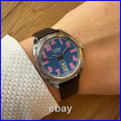 NOS Very Rare Watch Slava Watermelon Pink 2428 Slava California Made in USSR