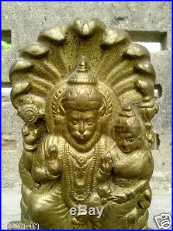 Narasimha Lakshmi Very Rare Brass Statue Idol