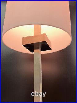 Nessen Lamp NT1402 26 Satin Nickel Coated Solid Brass Table Lamp Very Rare