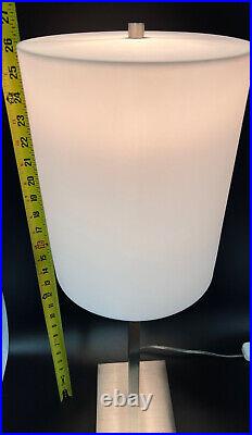 Nessen Lamp NT1402 26 Satin Nickel Coated Solid Brass Table Lamp Very Rare