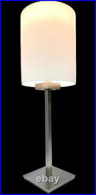 Nessen Lamp NT1402 26 Satin Nickel Coated Solid Brass Table Lamp Very Rare