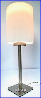 Nessen Lighting NT1402 26 Satin Nickel Coated Solid Brass Table Lamp Very Rare