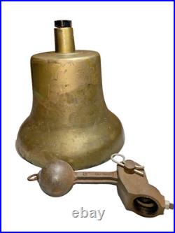 Old Antique Locomotive Bell 12in 45lb BRASS with Clapper Very Rare Very Nice
