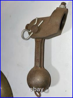 Old Antique Locomotive Bell 12in 45lb BRASS with Clapper Very Rare Very Nice
