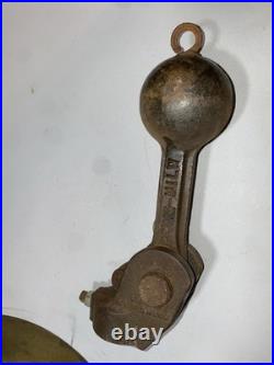 Old Antique Locomotive Bell 12in 45lb BRASS with Clapper Very Rare Very Nice