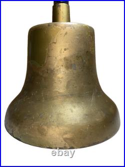 Old Antique Locomotive Bell 12in 45lb BRASS with Clapper Very Rare Very Nice