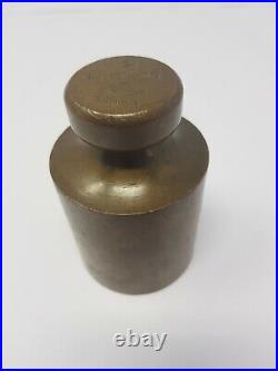Old brass heavy and rare shape weight measuring scale very unusual 2 KG NH5706
