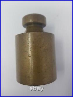 Old brass heavy and rare shape weight measuring scale very unusual 2 KG NH5706